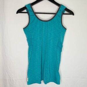 LOLË Teal Crisscross Tank Top